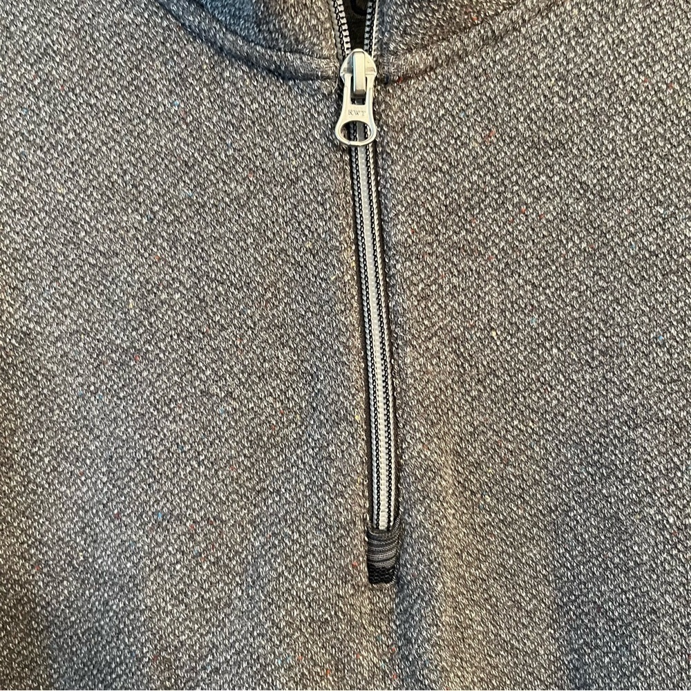Robert Graham Quarter-Zip Knit Sweater Grey Size 2XL - Picture 4 of 7